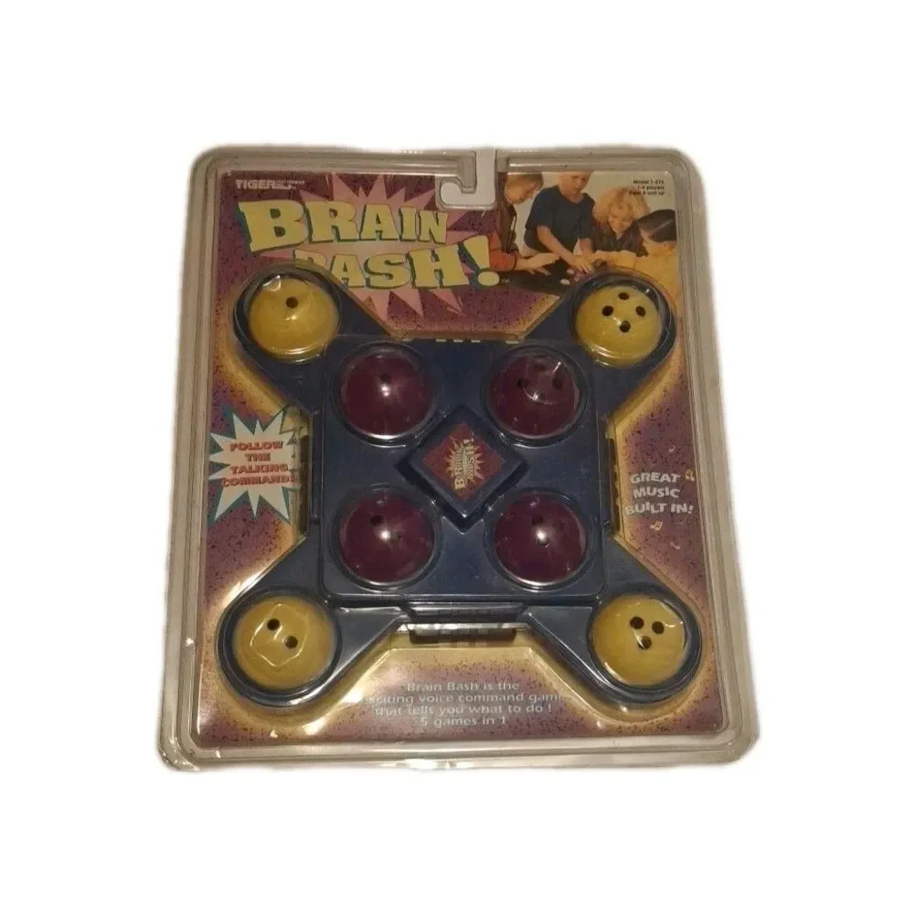 Vintage Sealed 1994 Tiger Electronics Brain Bash Voice Command Memory Game